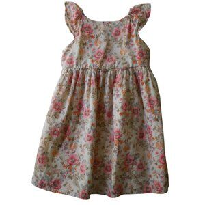 OshKosh B'gosh Toddler Girls 3T Floral Dress – Ruffle Sleeves, Like New
